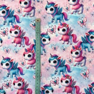 Dzianina dresowa Happy horse design C digital print