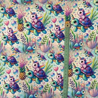 Dzianina dresowa Pretty unicorns design C digital print