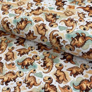 Dzianina Dex the dino design B digital print