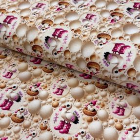 Dzianina Sweet Ollie design B digital print