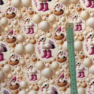 Dzianina Sweet Ollie design B digital print