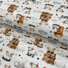 Dzianina Farm love design B digital print