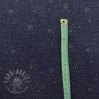 Bawełniana tkanina JEANS Glitter small dots