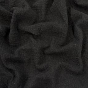 Bavlnená látka SLUB WASHED black