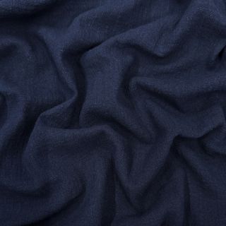 Bavlnená látka SLUB WASHED navy