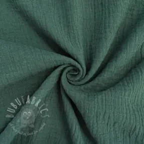 Muślin double gauze stara zieleń ORGANIC