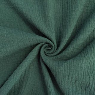 Muślin double gauze stara zieleń ORGANIC