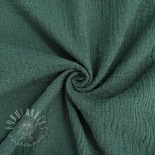 Muślin double gauze stara zieleń ORGANIC