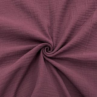 Podwójna gaza/muslin aubergine ORGANIC