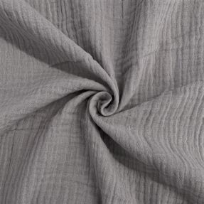 Muślin double gauze grey ORGANIC