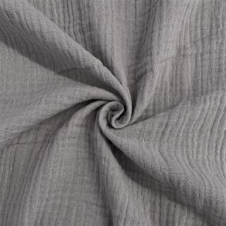 Muślin double gauze grey ORGANIC