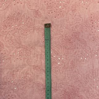 Bawełna VOILE EMBROIDERY Vintage rose