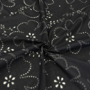 Bawełna VOILE Puffy black