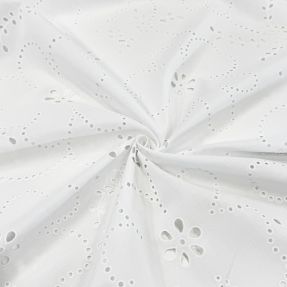 Bawełniana tkanina VOILE Puffy white