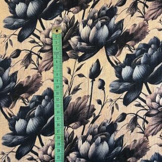 Muślin double Dreamy flowers design B digital print