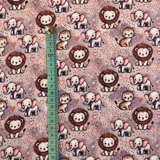 Muślin double Safari buddys design A digital print
