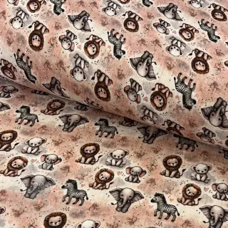 Muślin double gauze Safari buddys design C digital print