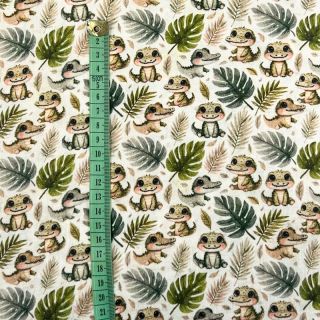 Muślin double Safari buddys design B digital print