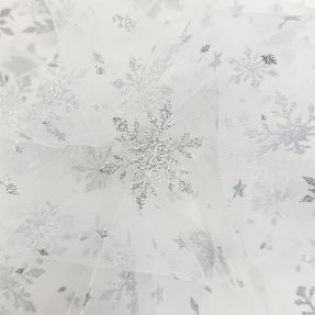 Tyl na TUTU Crystal offwhite