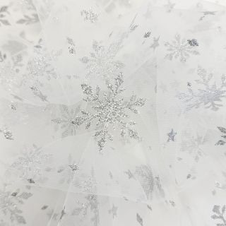 Tyl na TUTU Crystal offwhite