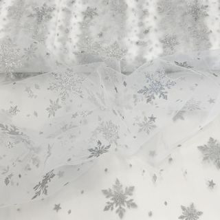 Tyl na TUTU Crystal offwhite