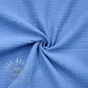 Muślin double gauze royal blue