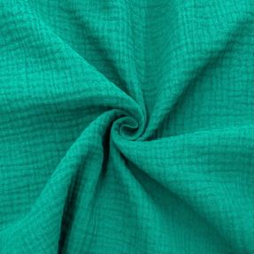 Dvojitá gázovina/mušelín dark teal