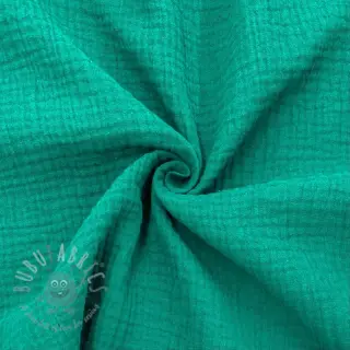 Muślin double gauze dark teal
