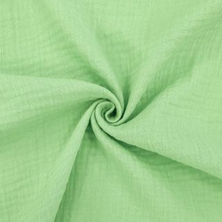 Dvojitá gázovina/mušelín light lime