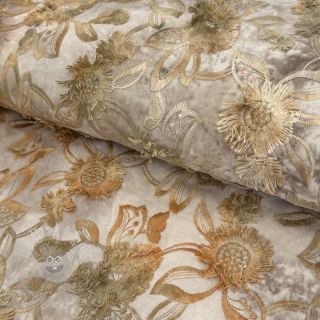 Bawełniana tkanina TIE DYE EMBROIDERY Swingy design A