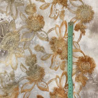 Bawełniana tkanina TIE DYE EMBROIDERY Swingy design A