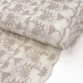 Bawełna EMBROIDERY Lilian ecru