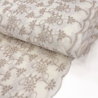 Bawełna EMBROIDERY Lilian ecru