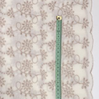 Bawełna EMBROIDERY Lilian ecru