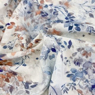 Viskóza LUREX Fine leaves blue
