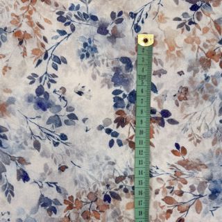 Wiskoza LUREX Fine leaves blue