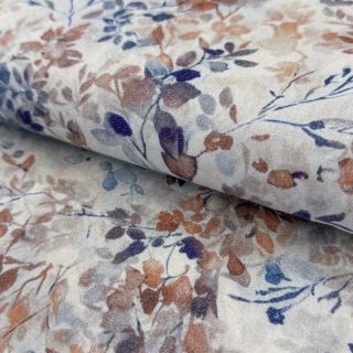 Wiskoza LUREX Fine leaves blue