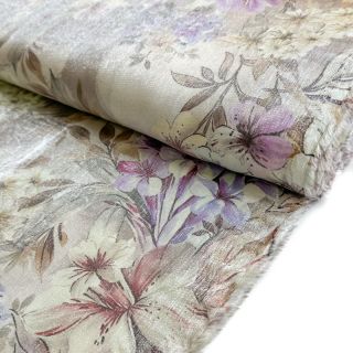 Wiskoza SHINIO Floral treasure natural