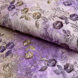 Bawełniana tkanina TIE DYE EMBROIDERY Poppy design J