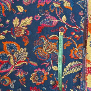 Tkanina dekoracyjna jacquard Inaya bleu