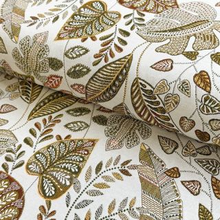 Tkanina dekoracyjna jacquard Euphoria blanc kaki