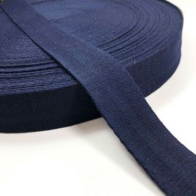 Bawełniana taśma 4 cm dark blue