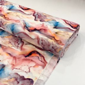 Wiskoza RAYON POPLIN Wavy design A digital print