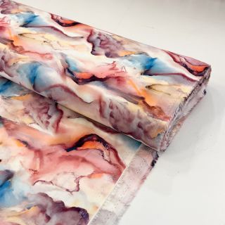 Wiskoza RAYON POPLIN Wavy design A digital print