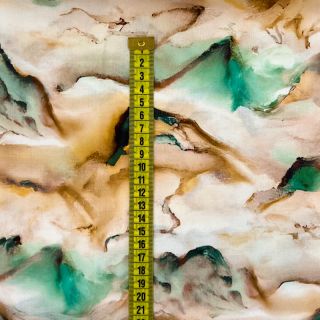 Wiskoza RAYON POPLIN Wavy design B digital print