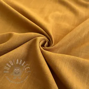 Tkanina wiskozowa z lnem PREMIUM ochre