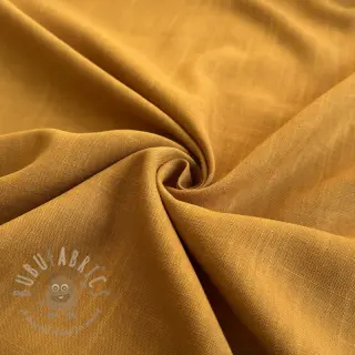 Tkanina wiskozowa z lnem PREMIUM ochre