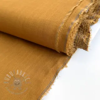 Tkanina wiskozowa z lnem PREMIUM ochre