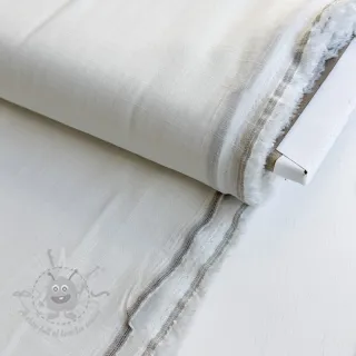 Tkanina wiskozowa z lnem PREMIUM off white