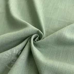 Tkanina wiskozowa z lnem PREMIUM old green
